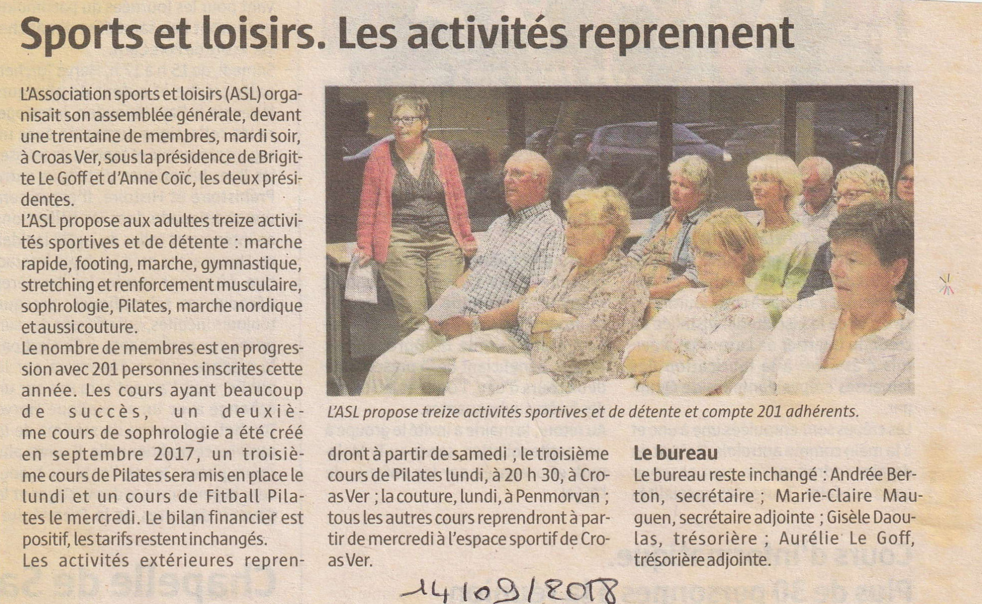 Sport et Loisirs - Les activités reprennent